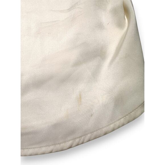 NWT Express Ivory Satin Chevron Detail Cami Top Size Medium - Picture 3 of 10